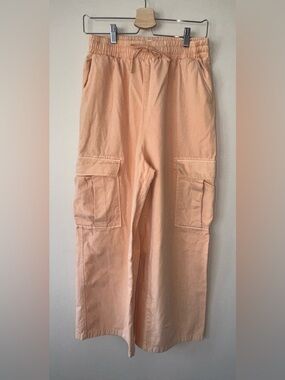 Urban Outfitters Orange Cargo Pants Wide Leg High Rise M